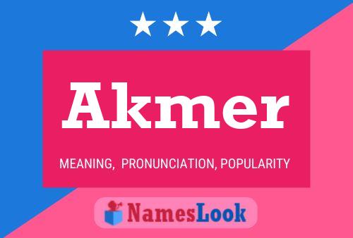 Akmer Name Poster