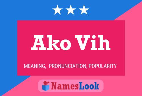 Ako Vih Name Poster