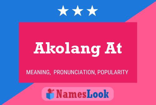 Akolang At Name Poster