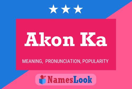 Akon Ka Name Poster