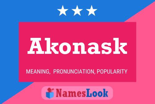 Akonask Name Poster