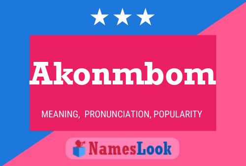 Akonmbom Name Poster