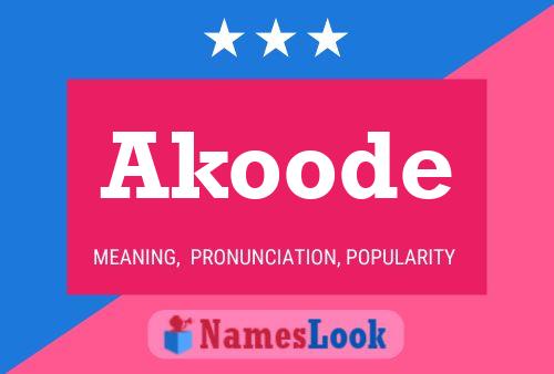 Akoode Name Poster