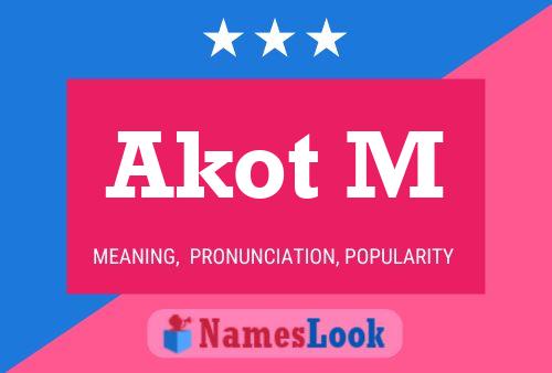 Akot M Name Poster