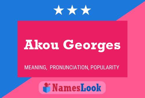 Akou Georges Name Poster