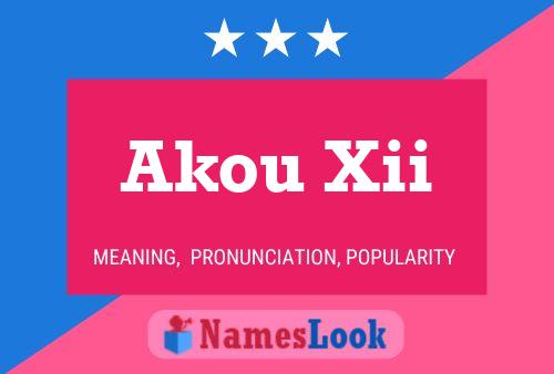 Akou Xii Name Poster