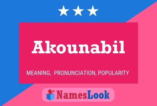 Akounabil Name Poster