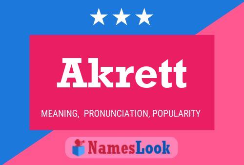 Akrett Name Poster