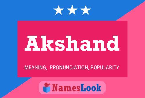 Akshand Name Poster