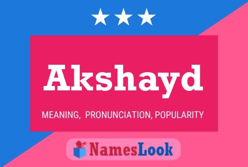 Akshayd Name Poster