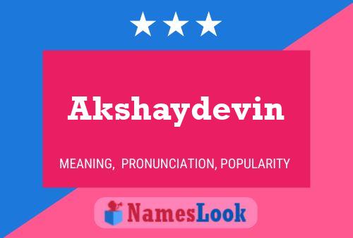 Akshaydevin Name Poster