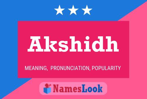 Akshidh Name Poster