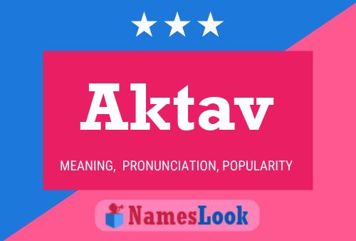 Aktav Name Poster