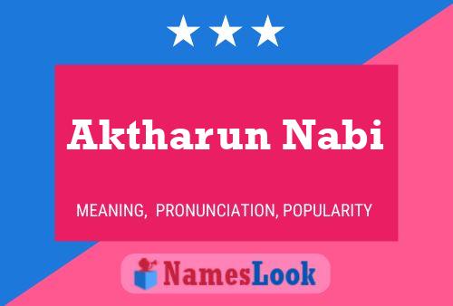 Aktharun Nabi Name Poster