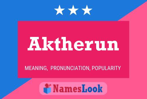 Aktherun Name Poster