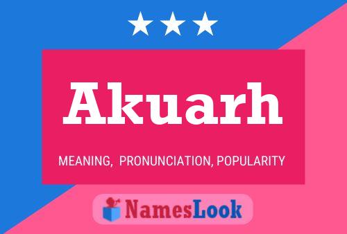 Akuarh Name Poster