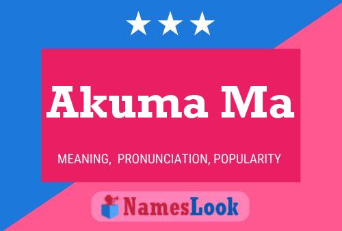 Akuma Ma Name Poster