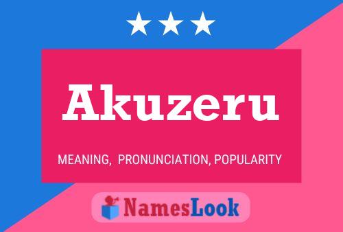 Akuzeru Name Poster