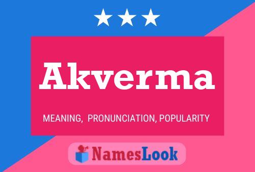 Akverma Name Poster