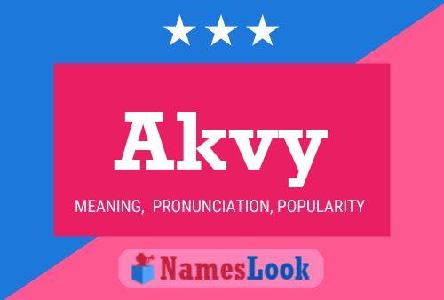 Akvy Name Poster