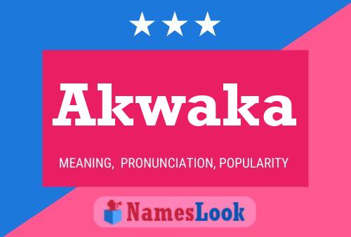 Akwaka Name Poster