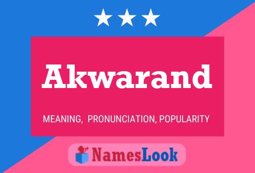 Akwarand Name Poster