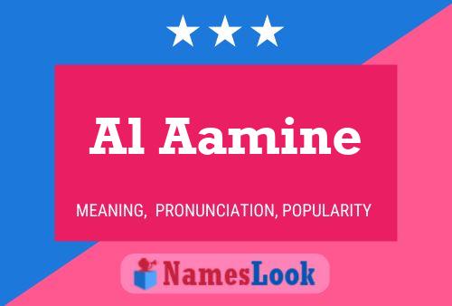 Al Aamine Name Poster