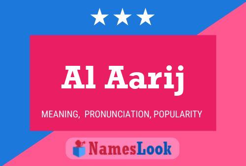 Al Aarij Name Poster