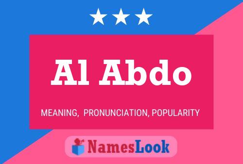 Al Abdo Name Poster