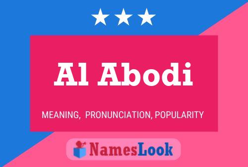 Al Abodi Name Poster