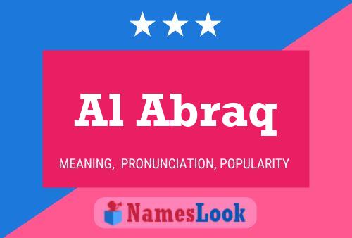 Al Abraq Name Poster