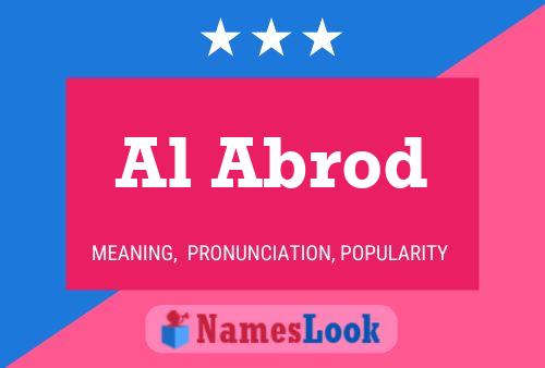 Al Abrod Name Poster