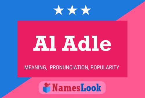 Al Adle Name Poster