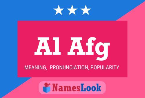 Al Afg Name Poster