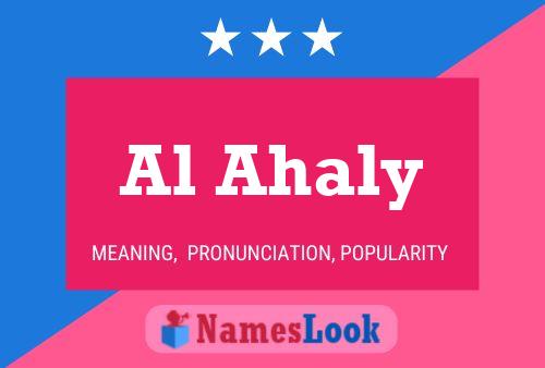 Al Ahaly Name Poster