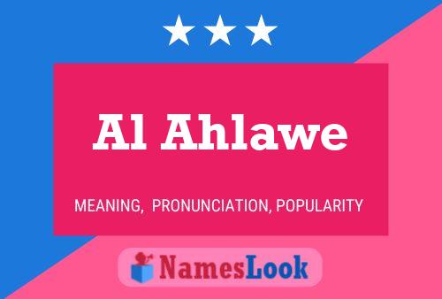 Al Ahlawe Name Poster