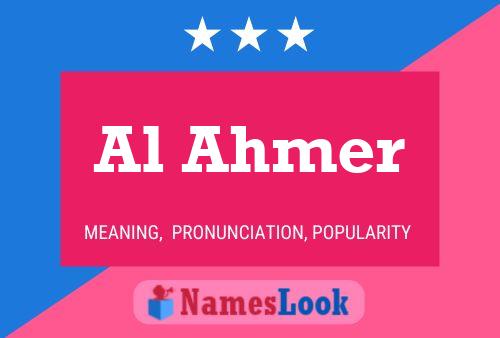 Al Ahmer Name Poster