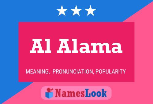 Al Alama Name Poster