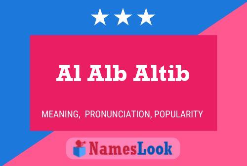 Al Alb Altib Name Poster