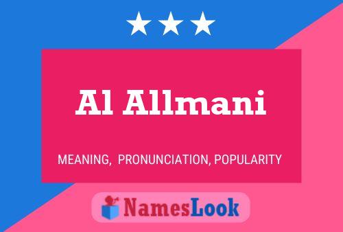 Al Allmani Name Poster