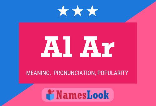 Al Ar Name Poster