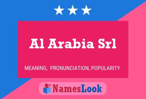 Al Arabia Srl Name Poster