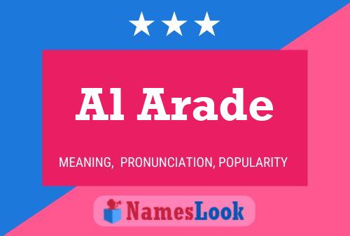 Al Arade Name Poster