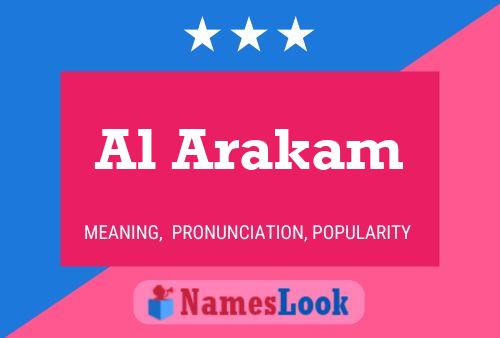 Al Arakam Name Poster