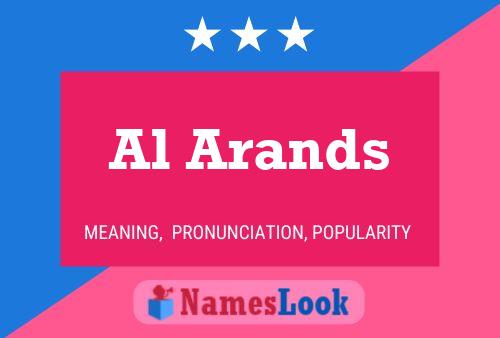 Al Arands Name Poster