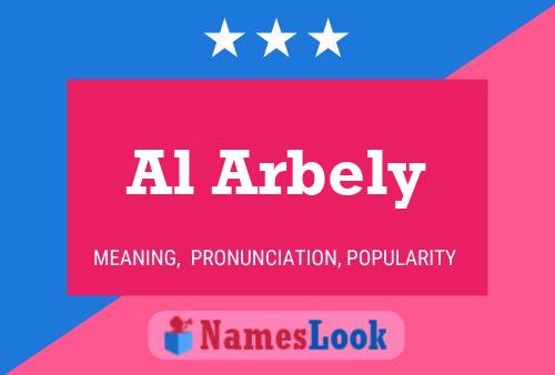 Al Arbely Name Poster