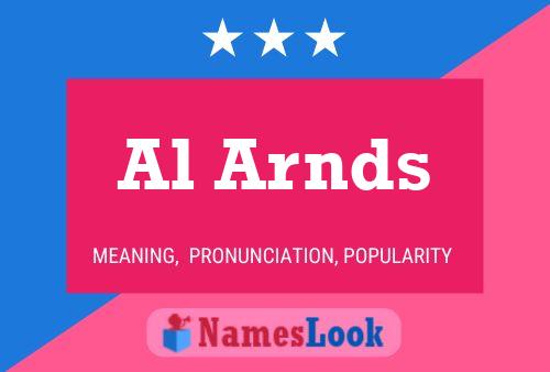 Al Arnds Name Poster