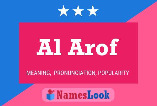 Al Arof Name Poster