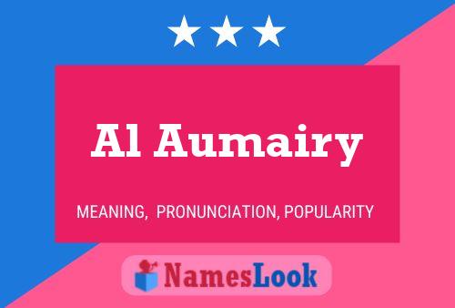 Al Aumairy Name Poster