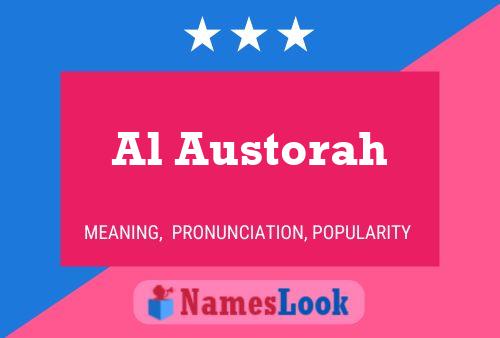 Al Austorah Name Poster